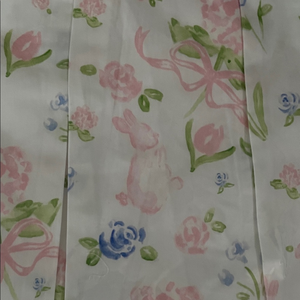 Trotters Pink and Green 2pc Floral Kids Casual Dress - Picture 3 of 7